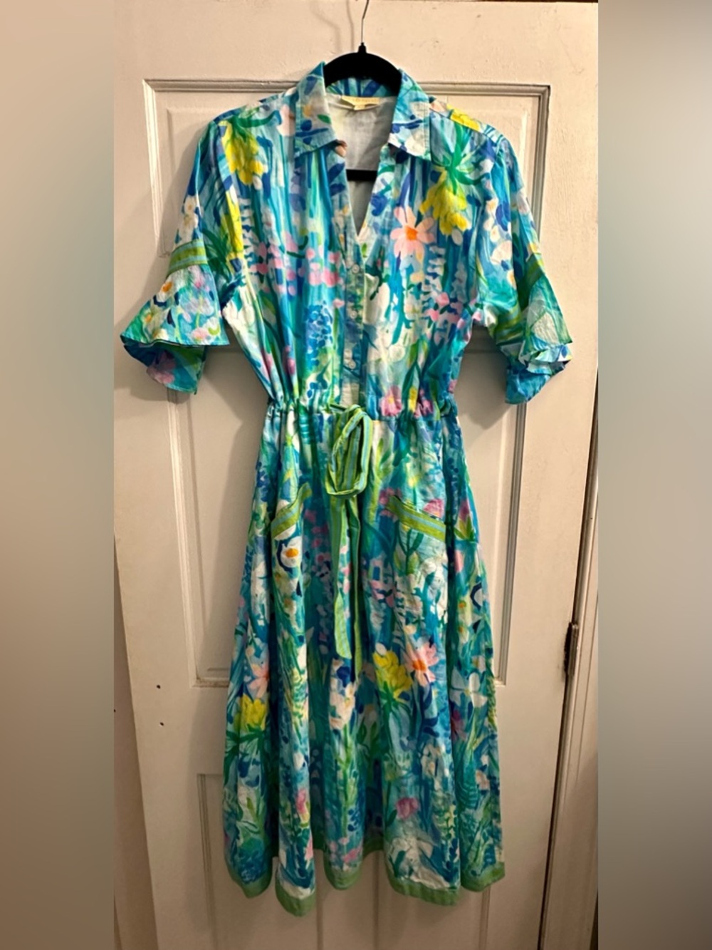 Isla Payal Cap Midi Dress, Small, EUC - Picture 2 of 6